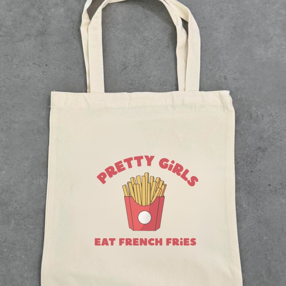 Pretty Girls Tote Bag - Cream
